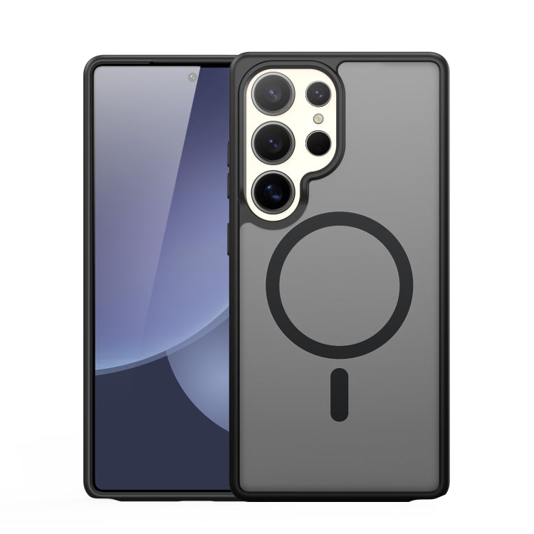 For Samsung Galaxy S25 Ultra 5G DUX DUCIS Yind Series MagSafe TPU Hybrid PC Phone Case(Black) by DUX DUCIS