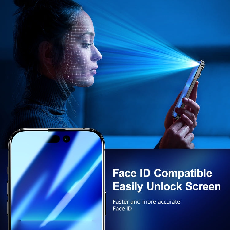 For iPhone 15 Pro JOYROOM Knight Series 2.5D Full Screen Privacy Tempered Film - iPhone 15 Pro Tempered Glass by JOYROOM | Online Shopping UK | buy2fix