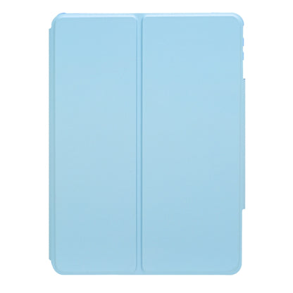 For iPad Pro 11 2024 L13-AS 360 Rotation Acrylic Transparent Bluetooth Keyboard Leather Case With Touch Control / Backlight(Blue) - For iPad Pro by buy2fix | Online Shopping UK | buy2fix