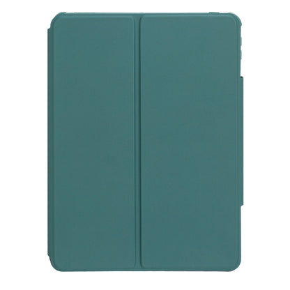 For iPad Pro 11 2024 L13-AS 360 Rotation Acrylic Transparent Bluetooth Keyboard Leather Case With Touch Control / Backlight(Green) - For iPad Pro by buy2fix | Online Shopping UK | buy2fix