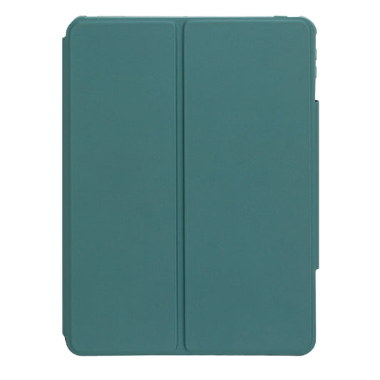 For iPad Pro 11 2024 L13-B 360 Rotation Acrylic Transparent Bluetooth Keyboard Leather Case(Green) - For iPad Pro by buy2fix | Online Shopping UK | buy2fix