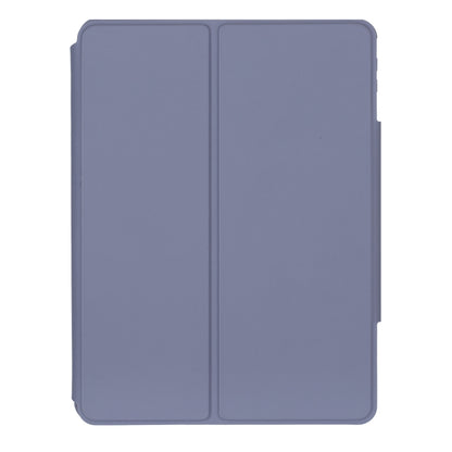 For iPad Pro 11 2024 L13-BS 360 Rotation Acrylic Transparent Bluetooth Keyboard Leather Case with Backlight(Purple) - For iPad Pro by buy2fix | Online Shopping UK | buy2fix