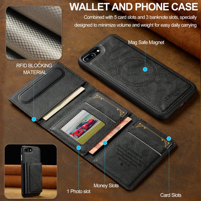 For iPhone SE 2024 LC.IMEEKE L5 Series Detachable RFID Card Bag Magsafe Phone Case(Black) - More iPhone Cases by LC.IMEEKE | Online Shopping UK | buy2fix