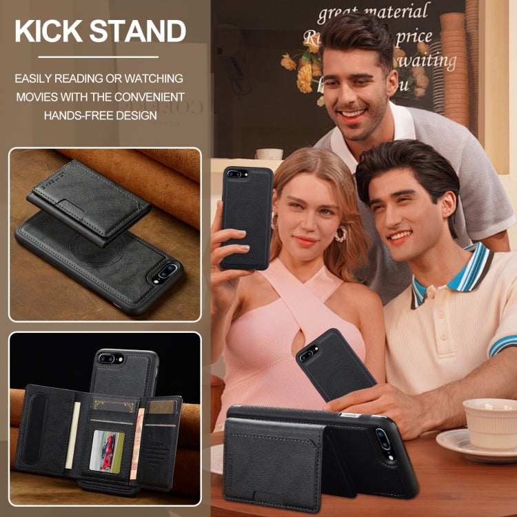 For iPhone SE 2024 LC.IMEEKE L5 Series Detachable RFID Card Bag Magsafe Phone Case(Black) - More iPhone Cases by LC.IMEEKE | Online Shopping UK | buy2fix