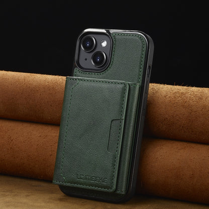 For iPhone 15 LC.IMEEKE L5 Series Detachable RFID Card Bag Magsafe Phone Case(Green) - iPhone 15 Cases by LC.IMEEKE | Online Shopping UK | buy2fix