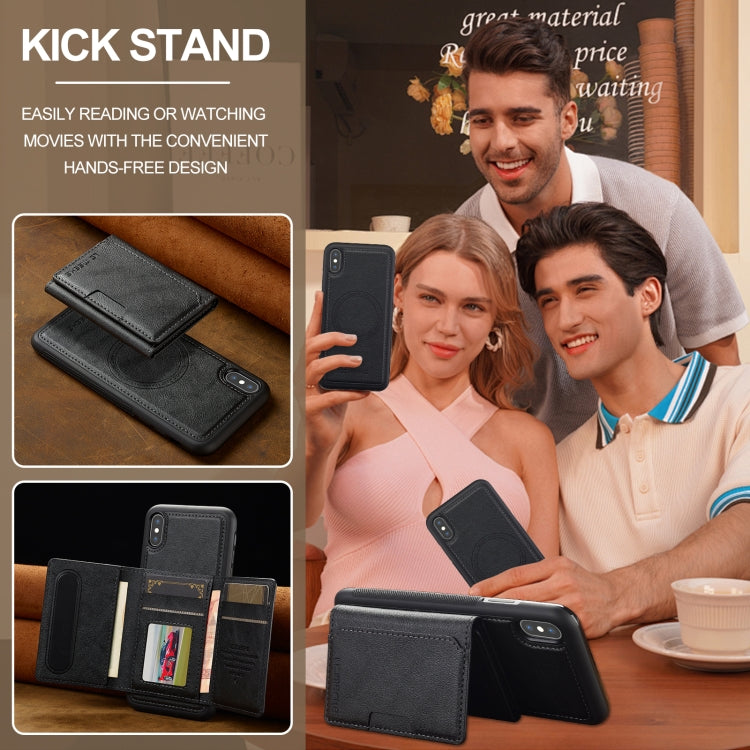 For iPhone XR LC.IMEEKE L5 Series Detachable RFID Card Bag Magsafe Phone Case(Black) - More iPhone Cases by LC.IMEEKE | Online Shopping UK | buy2fix