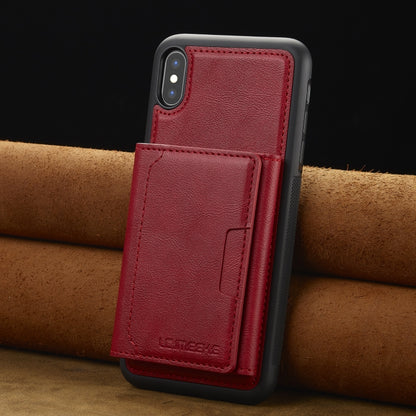 For iPhone XR LC.IMEEKE L5 Series Detachable RFID Card Bag Magsafe Phone Case(Red) - More iPhone Cases by LC.IMEEKE | Online Shopping UK | buy2fix