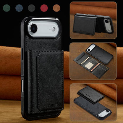 For iPhone Air LC.IMEEKE L5 Series Detachable RFID Card Bag Magsafe Phone Case(Black) - iPhone Air Cases by LC.IMEEKE | Online Shopping UK | buy2fix