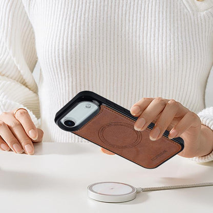 For iPhone 17 Air LC.IMEEKE L5 Series Detachable RFID Card Bag Magsafe Phone Case(Brown) - iPhone 17 Air Cases by LC.IMEEKE | Online Shopping UK | buy2fix