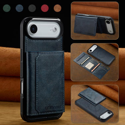 For iPhone 17 Air LC.IMEEKE L5 Series Detachable RFID Card Bag Magsafe Phone Case(Blue) - iPhone 17 Air Cases by LC.IMEEKE | Online Shopping UK | buy2fix