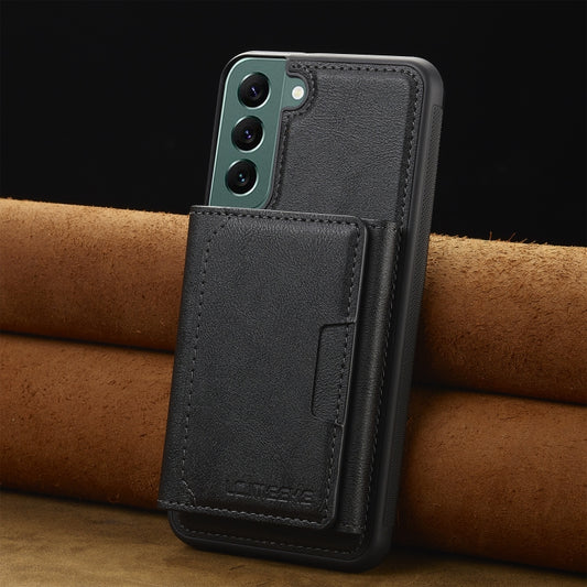 For Samsung Galaxy S21+ 5G LC.IMEEKE L5 Series Detachable RFID Card Bag Magsafe Phone Case(Black) - Galaxy S21+ 5G Cases by LC.IMEEKE | Online Shopping UK | buy2fix