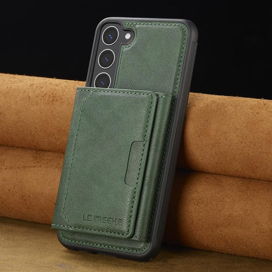 For Samsung Galaxy S25+ 5G LC.IMEEKE L5 Series Detachable RFID Card Bag Magsafe Phone Case(Green) - Galaxy S25+ 5G Cases by LC.IMEEKE | Online Shopping UK | buy2fix