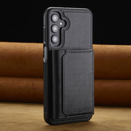 For Samsung Galaxy A56 5G LC.IMEEKE L5 Series Detachable RFID Card Bag Magsafe Phone Case(Black) - Galaxy Phone Cases by LC.IMEEKE | Online Shopping UK | buy2fix