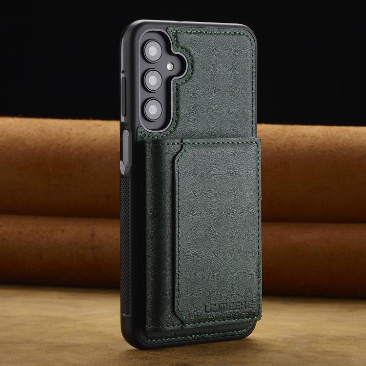 For Samsung Galaxy A56 5G LC.IMEEKE L5 Series Detachable RFID Card Bag Magsafe Phone Case(Green) - Galaxy Phone Cases by LC.IMEEKE | Online Shopping UK | buy2fix