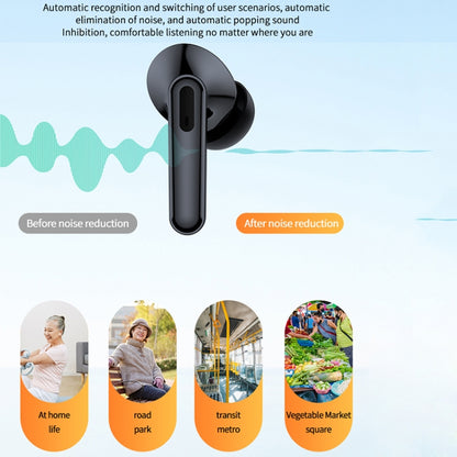 Bluetooth 5.3 In-ear AI Smart Recognition Hearing Aid(White) - Hearing Aids by buy2fix | Online Shopping UK | buy2fix