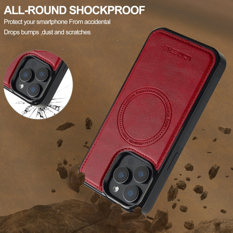 For iPhone 15 Pro LC.IMEEKE Magsafe Phone Case(Red) - iPhone 15 Pro Cases by LC.IMEEKE | Online Shopping UK | buy2fix