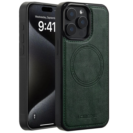 For iPhone 14 Pro Max LC.IMEEKE Magsafe Phone Case(Green)
