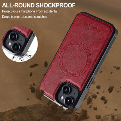 For iPhone 15 LC.IMEEKE Magsafe Phone Case(Red) - iPhone 15 Cases by LC.IMEEKE | Online Shopping UK | buy2fix
