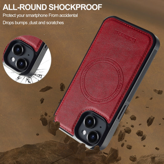 For iPhone 15 LC.IMEEKE Magsafe Phone Case(Red) - iPhone 15 Cases by LC.IMEEKE | Online Shopping UK | buy2fix