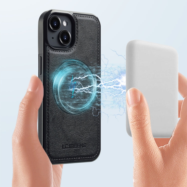 For iPhone 15 LC.IMEEKE Magsafe Phone Case(Black) - iPhone 15 Cases by LC.IMEEKE | Online Shopping UK | buy2fix