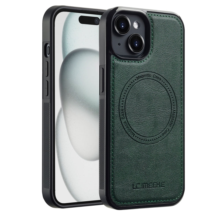 For iPhone 15 LC.IMEEKE Magsafe Phone Case(Green) - iPhone 15 Cases by LC.IMEEKE | Online Shopping UK | buy2fix