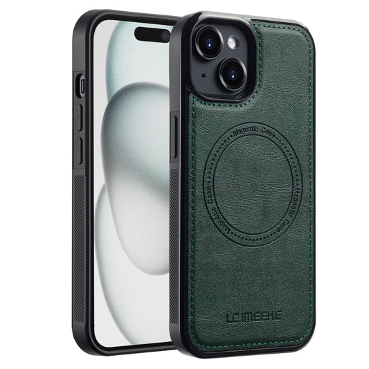 For iPhone 15 LC.IMEEKE Magsafe Phone Case(Green) - iPhone 15 Cases by LC.IMEEKE | Online Shopping UK | buy2fix