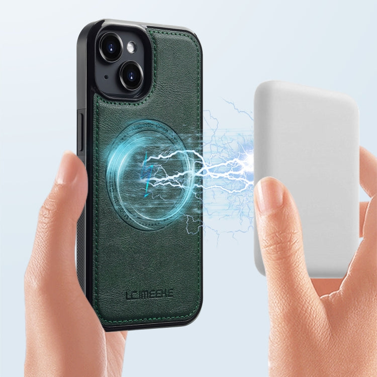 For iPhone 15 LC.IMEEKE Magsafe Phone Case(Green) - iPhone 15 Cases by LC.IMEEKE | Online Shopping UK | buy2fix