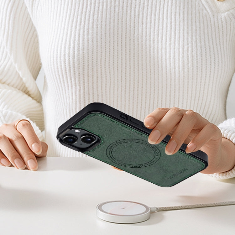 For iPhone 15 LC.IMEEKE Magsafe Phone Case(Green) - iPhone 15 Cases by LC.IMEEKE | Online Shopping UK | buy2fix