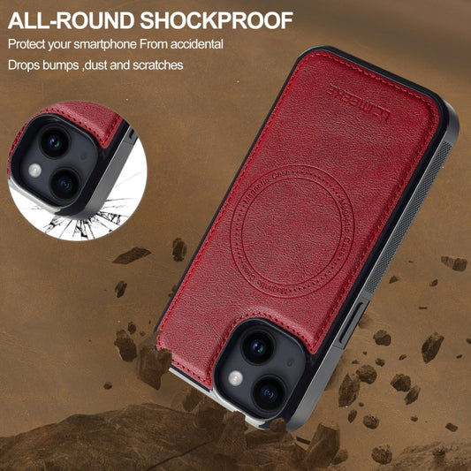 For iPhone 14 / 13 LC.IMEEKE Magsafe Phone Case(Red) - iPhone 14 Cases by LC.IMEEKE | Online Shopping UK | buy2fix