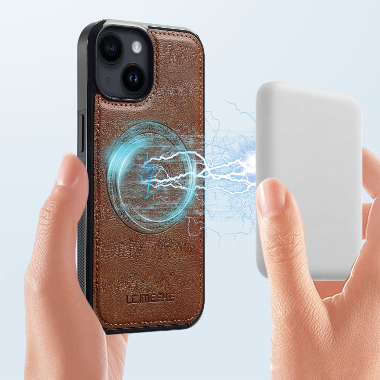 For iPhone 13 mini LC.IMEEKE Magsafe Phone Case(Brown) - iPhone 13 mini Cases by LC.IMEEKE | Online Shopping UK | buy2fix