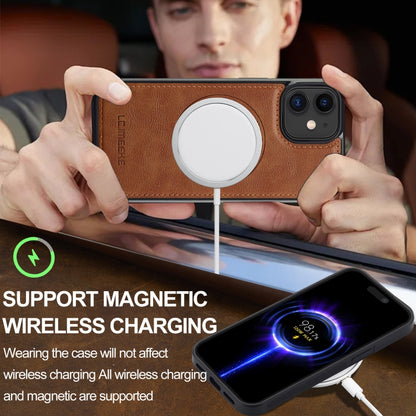 For iPhone 12 / 12 Pro LC.IMEEKE Magsafe Phone Case(Brown) - iPhone 12 / 12 Pro Cases by LC.IMEEKE | Online Shopping UK | buy2fix