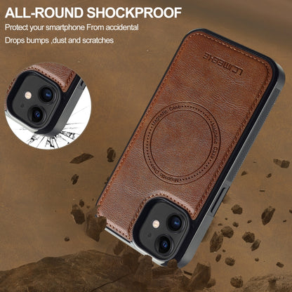 For iPhone 11 LC.IMEEKE Magsafe Phone Case(Brown) - iPhone 11 Cases by LC.IMEEKE | Online Shopping UK | buy2fix