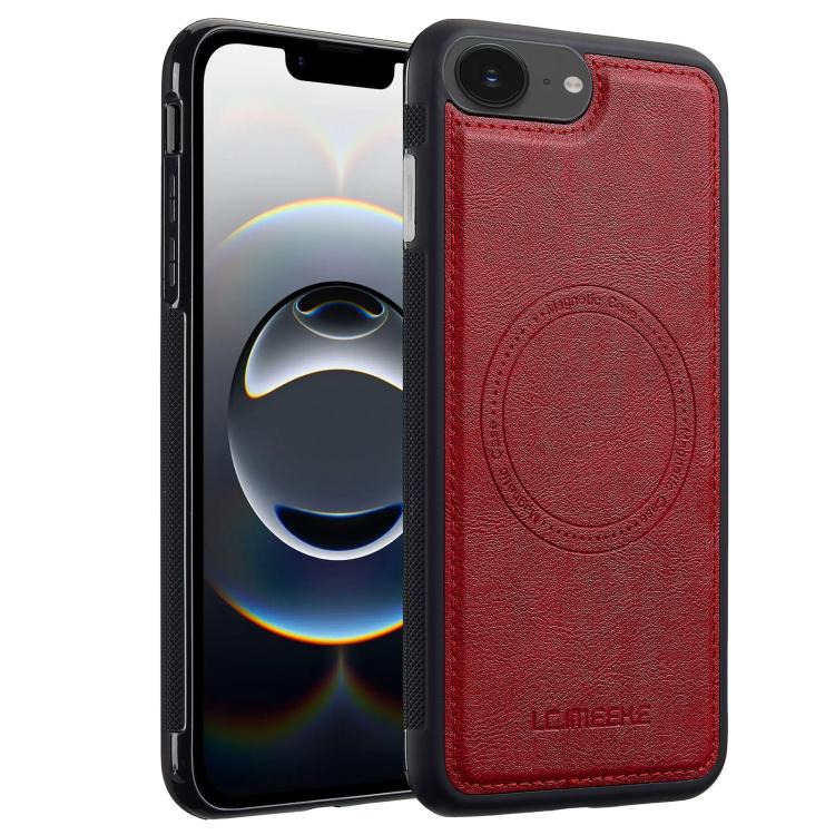 For iPhone SE 2024 LC.IMEEKE Magsafe Phone Case(Red) - More iPhone Cases by LC.IMEEKE | Online Shopping UK | buy2fix