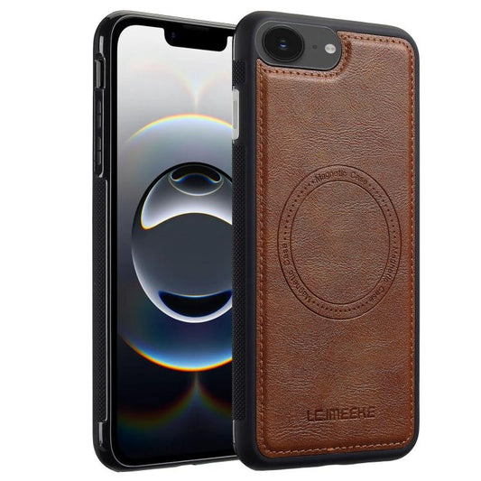 For iPhone SE 2024 LC.IMEEKE Magsafe Phone Case(Brown) - More iPhone Cases by LC.IMEEKE | Online Shopping UK | buy2fix