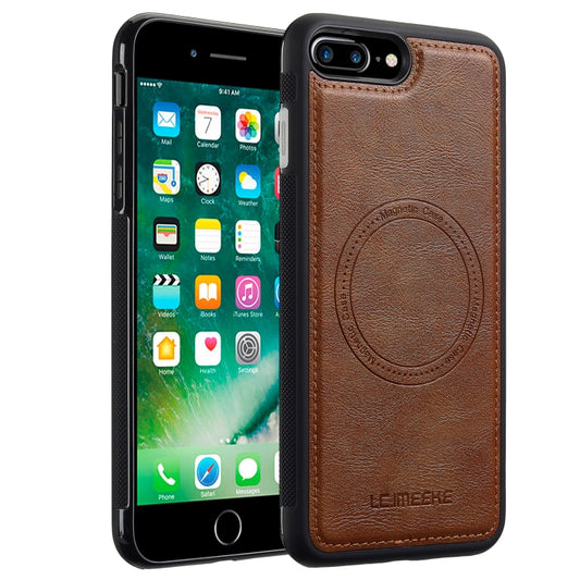 For iPhone SE 2022 / 2020 / 8 / 7 LC.IMEEKE Magsafe Phone Case(Brown) - iPhone SE 2022 / 2020 / 8 / 7 Cases by LC.IMEEKE | Online Shopping UK | buy2fix