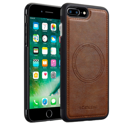 For iPhone 8 Plus / 7 Plus LC.IMEEKE Magsafe Phone Case(Brown) - More iPhone Cases by LC.IMEEKE | Online Shopping UK | buy2fix