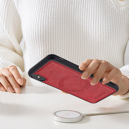 For iPhone XS / X LC.IMEEKE Magsafe Phone Case(Red) - More iPhone Cases by LC.IMEEKE | Online Shopping UK | buy2fix