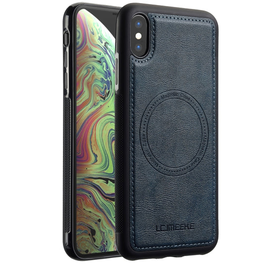 For iPhone XS / X LC.IMEEKE Magsafe Phone Case(Blue) - More iPhone Cases by LC.IMEEKE | Online Shopping UK | buy2fix