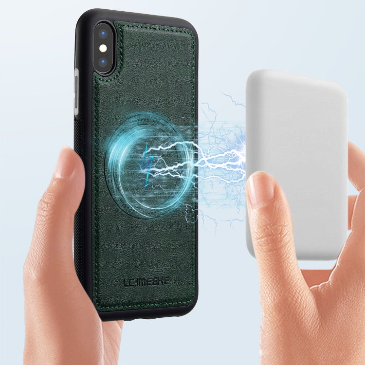 For iPhone XS / X LC.IMEEKE Magsafe Phone Case(Green) - More iPhone Cases by LC.IMEEKE | Online Shopping UK | buy2fix