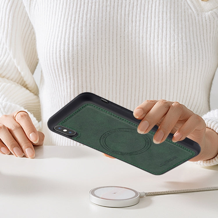 For iPhone XS / X LC.IMEEKE Magsafe Phone Case(Green) - More iPhone Cases by LC.IMEEKE | Online Shopping UK | buy2fix