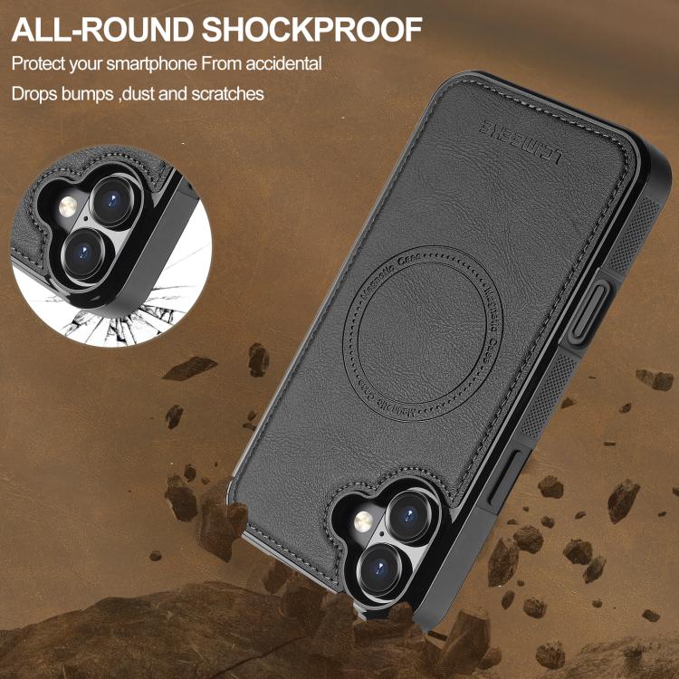 For iPhone 17 LC.IMEEKE Magsafe Phone Case(Black) - iPhone 17 Cases by LC.IMEEKE | Online Shopping UK | buy2fix