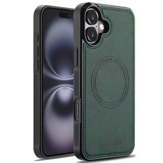 For iPhone 17 LC.IMEEKE Magsafe Phone Case(Green)