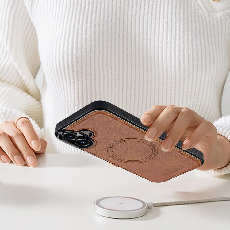 For iPhone 17 LC.IMEEKE Magsafe Phone Case(Brown) - iPhone 17 Cases by LC.IMEEKE | Online Shopping UK | buy2fix