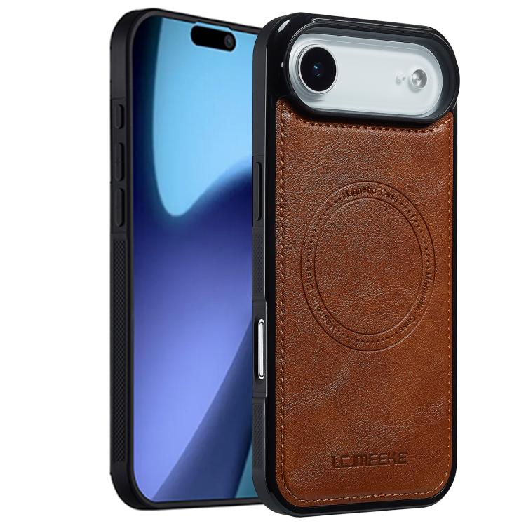 For iPhone Air LC.IMEEKE Magsafe Phone Case(Brown) - iPhone Air Cases by LC.IMEEKE | Online Shopping UK | buy2fix