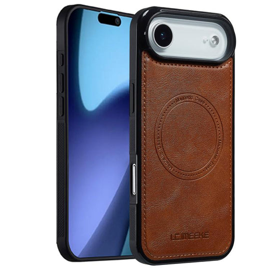 For iPhone Air LC.IMEEKE Magsafe Phone Case(Brown)