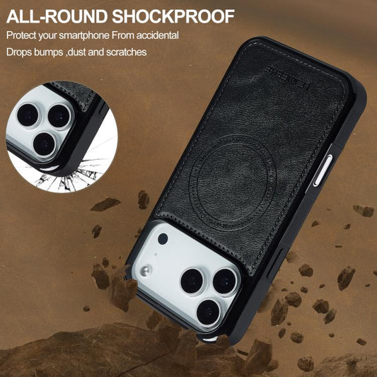For iPhone 17 Pro LC.IMEEKE Magsafe Phone Case(Black) - iPhone 17 Pro Cases by LC.IMEEKE | Online Shopping UK | buy2fix