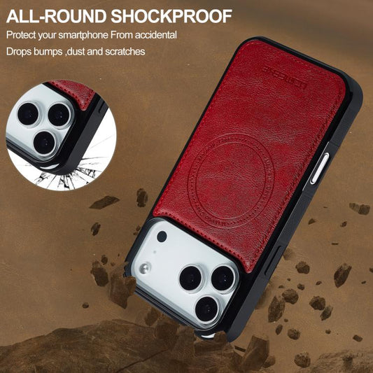 For iPhone 17 Pro Max LC.IMEEKE Magsafe Phone Case(Red) - iPhone 17 Pro Max Cases by LC.IMEEKE | Online Shopping UK | buy2fix