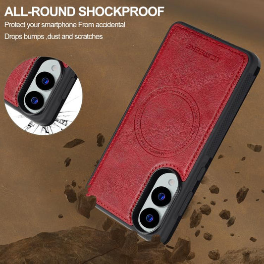 For Samsung Galaxy S25 Edge 5G LC.IMEEKE Magsafe Phone Case(Red) - Galaxy S25 Edge 5G Cases by LC.IMEEKE | Online Shopping UK | buy2fix