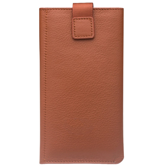 For iPhone XR QIALINO Nappa Texture Top-grain Leather Horizontal Flip Wallet Case with Card Slots(Brown)