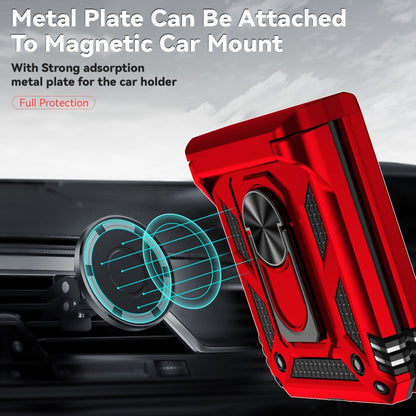 For Motorola razr 50 Sliding Camshield Holder Phone Case(Red) by buy2fix